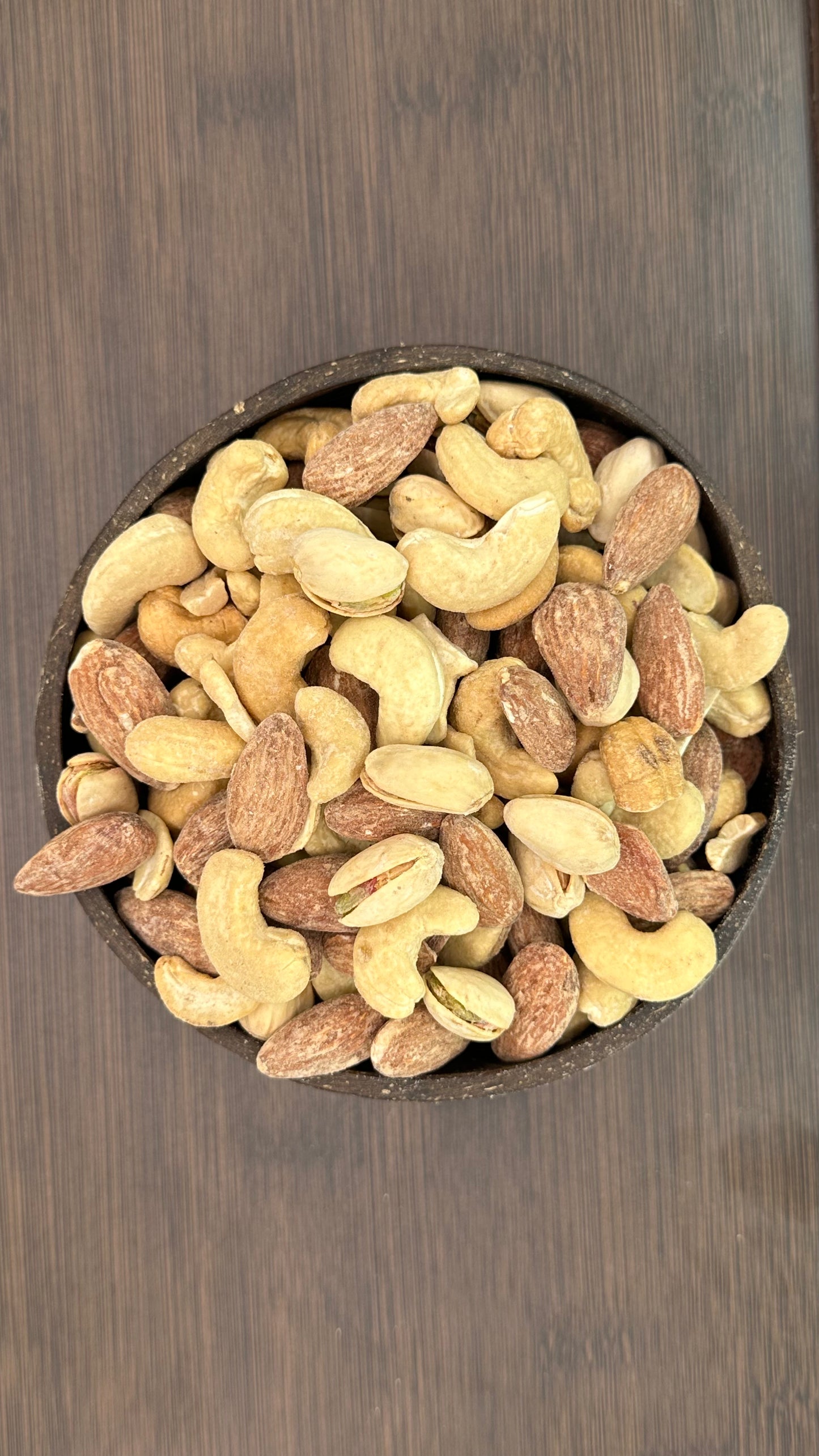 Premium Snackmischung - Cashewkerne, Mandeln, Pistazien (gesalzen)